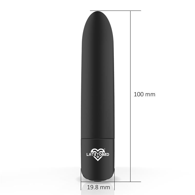 Shoty Bala Vibradora Usb 10 Velocidades Potente Motor Negro
