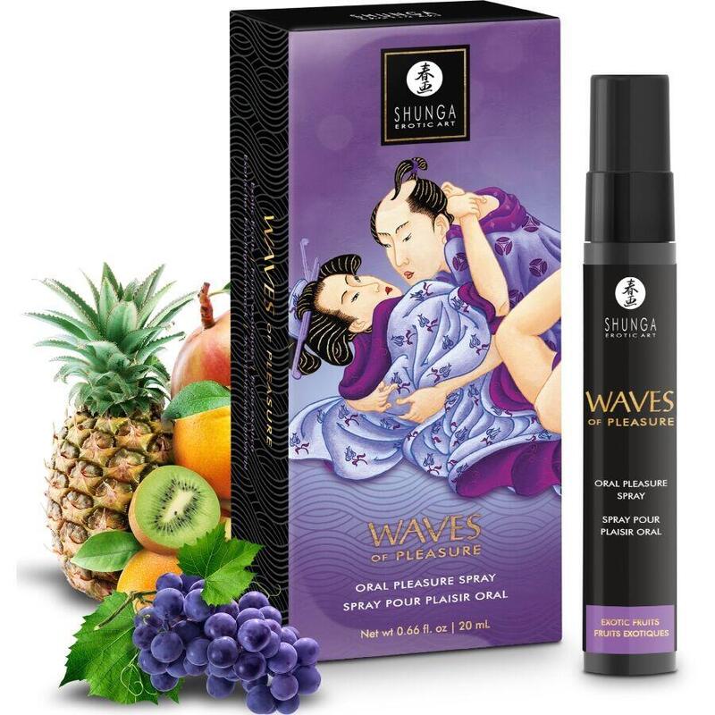 Shunga - Waves Pleasure Spray Oral Seductor Frutas Exóticas 20 Ml