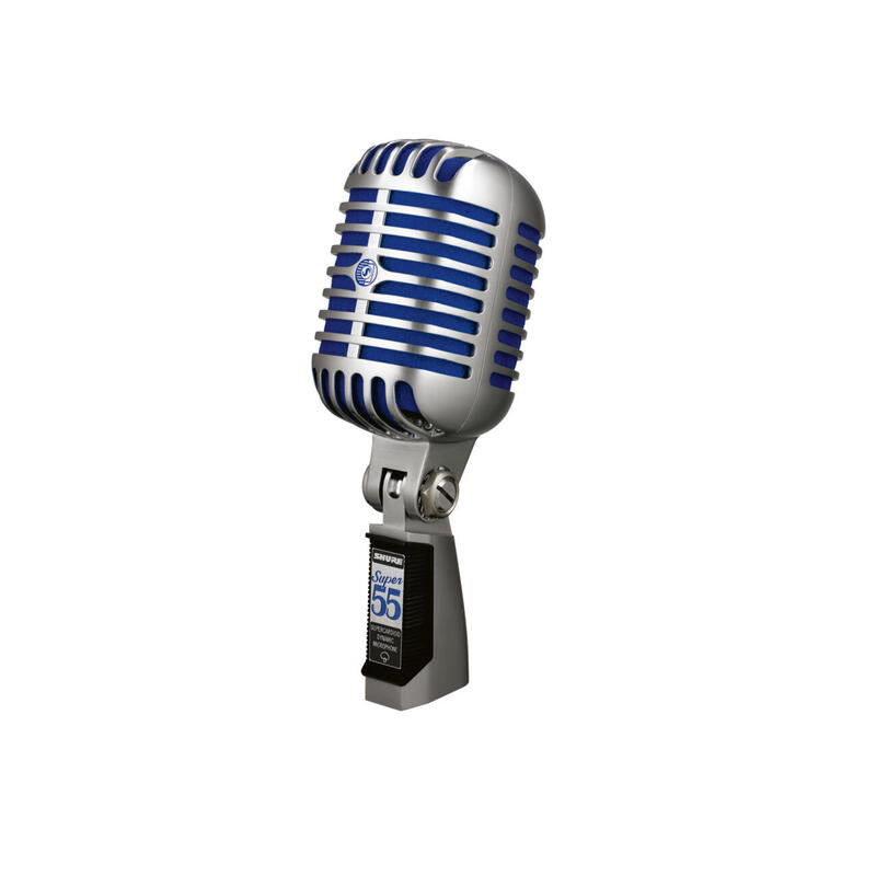 Shure Microphone Super 55 "Elvis" Deluxe Xlr Silver-Blue Silverblue (Super 55)