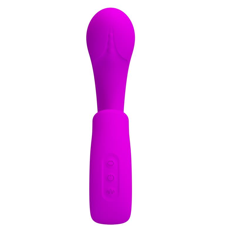 Pretty Love - Sibel Vibrador Punto G + Estimulador Clítoris 10 Vibraciones Morado