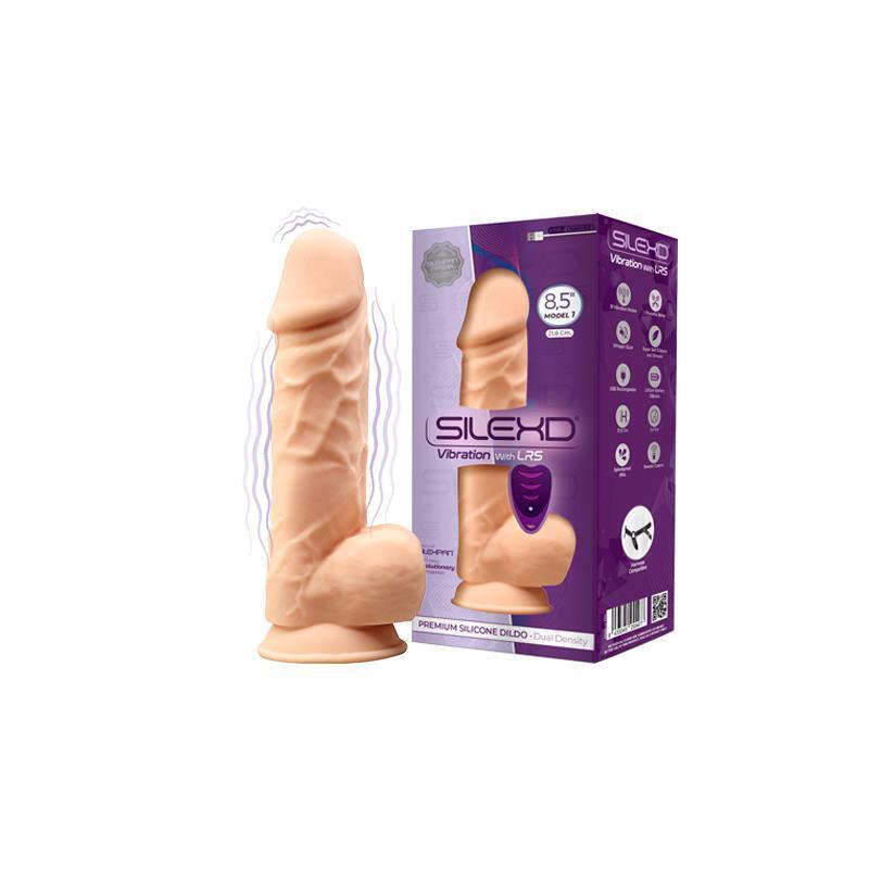 Silexd - Modelo 1 Pene Realistico Vibrador Silicona Premium Silexpan Control Remoto 21.8 Cm