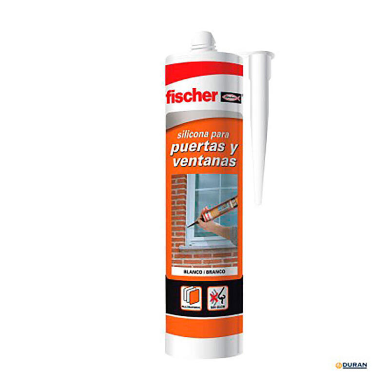 Silicona Neutra Puertas Y Ventanas Transparente 300ml 505445 Fischer