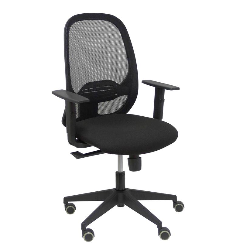 Silla Cilanco Negra Malla Negra Asiento Bali Negro
