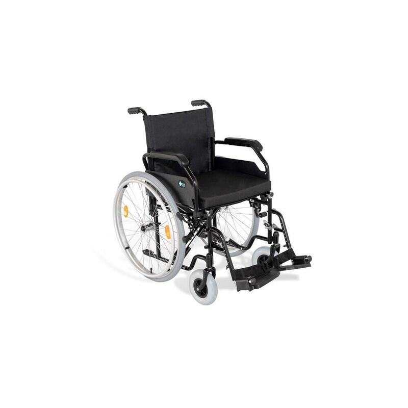 Silla De Ruedas De Acero Rf-1 Cruiser Negra 48cm