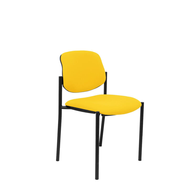 Silla Fija Villalgordo Bali Amarillo Chasis Negro