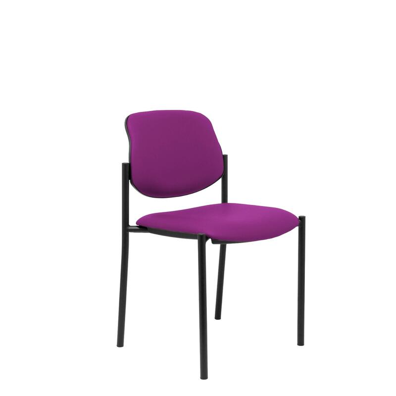 Silla Fija Villalgordo Similpiel Morado Chasis Ne