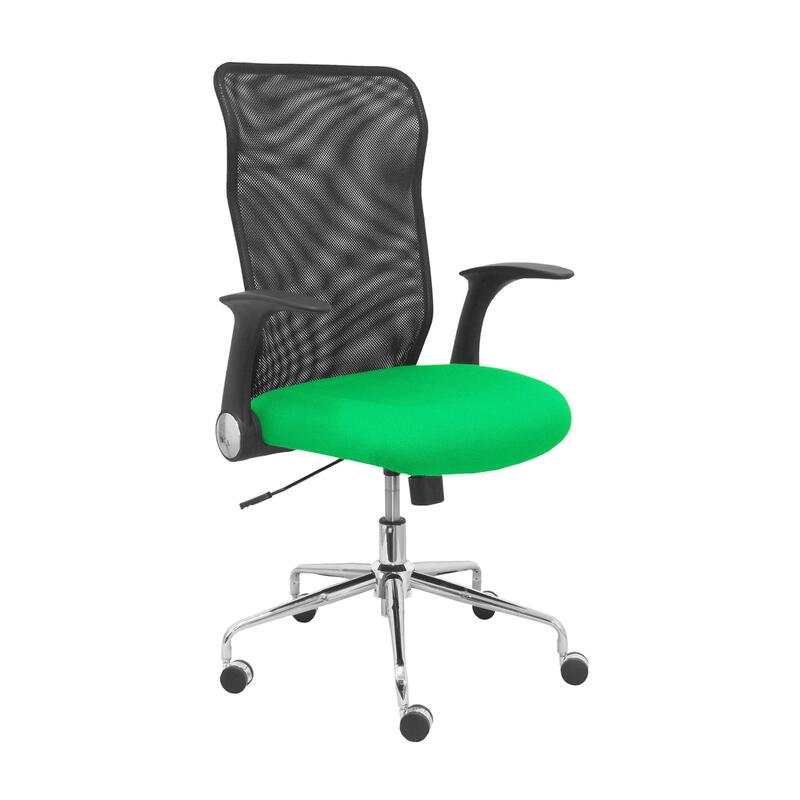 Silla Minaya Respaldo Malla Negro Asiento Bali Ve