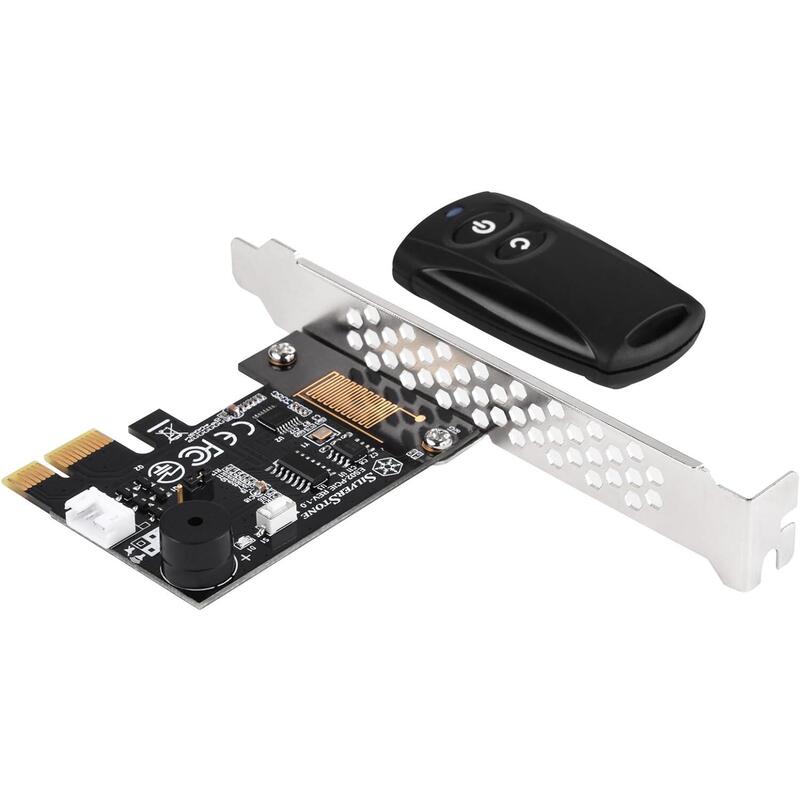 Silverstone Sst-Es02-Pcie - Control Remoto 2.4g Para Encendido / Reinicio De Pc, Altavoz De Computadora Integrado, Pcie