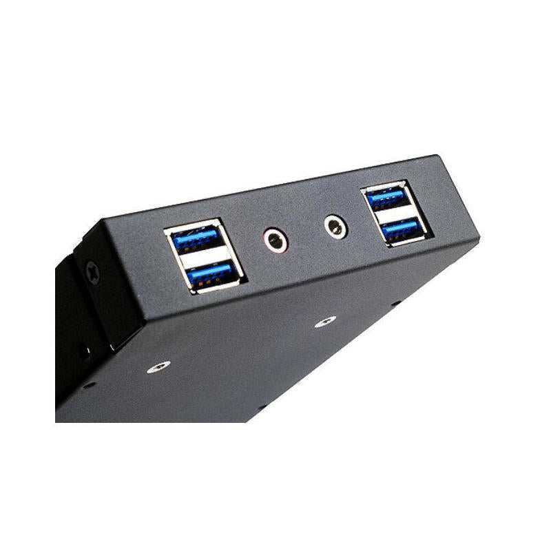 Silverstone Sst-Fp32b-E - Panel Frontal 3.5 "4x Usb 3.0 Con Audio Hd, Negro