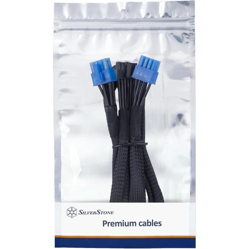 Silverstone Sst-Pp12-Pcie - 2 X Pcie-8 Pines- (Fuente De Alimentación) - 12 Pines- (Gpu) Cable De Alimentación