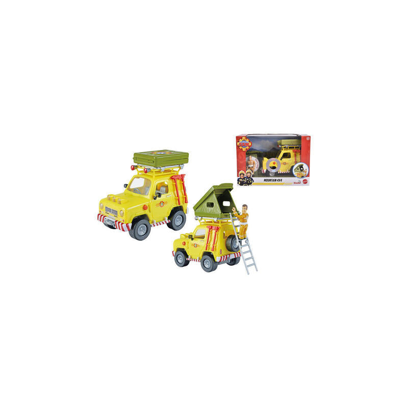 Vehículo Todoterreno Simba Fireman Sam Con Tienda De Campaña En El Techo, Vehículo De Juguete 109252653