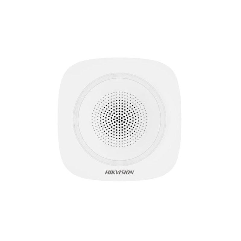 Sirena Interior Hikvision Axpro Indicador Azul. Tecnología Inalámbrica Tri-X Bidireccional 868 Mhz