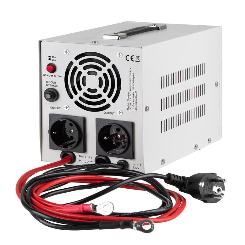 Sistema De Alimentación De Emergencia Kemot Prosinus-1000: Inversor Con Onda Sinusoidal Pura Y Función De Carga De 12 V, 230 V, 1000 Va/700 W
