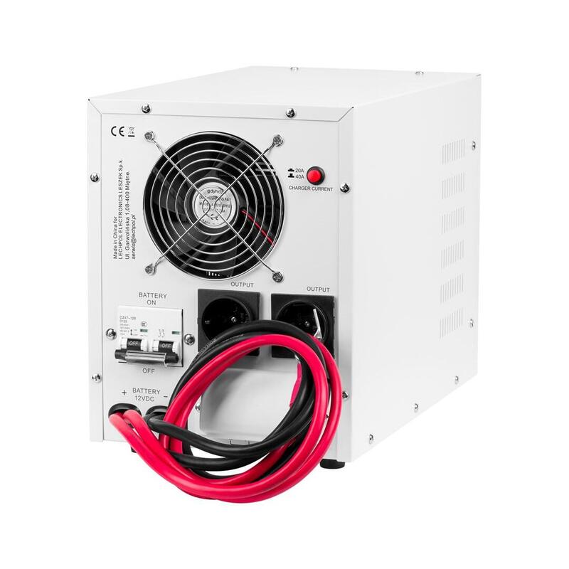 Sistema De Alimentación De Emergencia Kemot Prosinus-2200, Inversor Con Onda Sinusoidal Pura Y Función De Carga De 12 V, 230 V, 2200 Va/1600 W