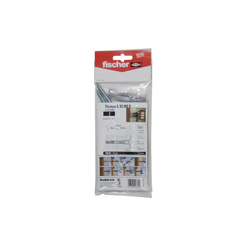Sistema De Montaje Fischer  A Distancia Thermax 10/160 M10 B, Pasador 512174
