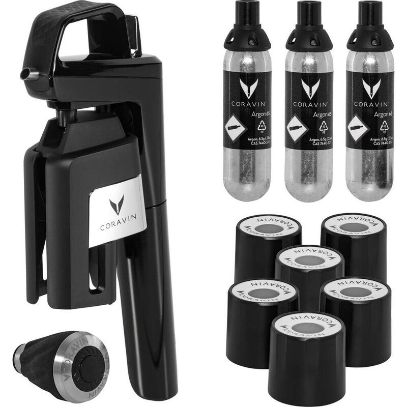 Sistema De Vino Coravin Negro Timeless Six + 6 Piezas