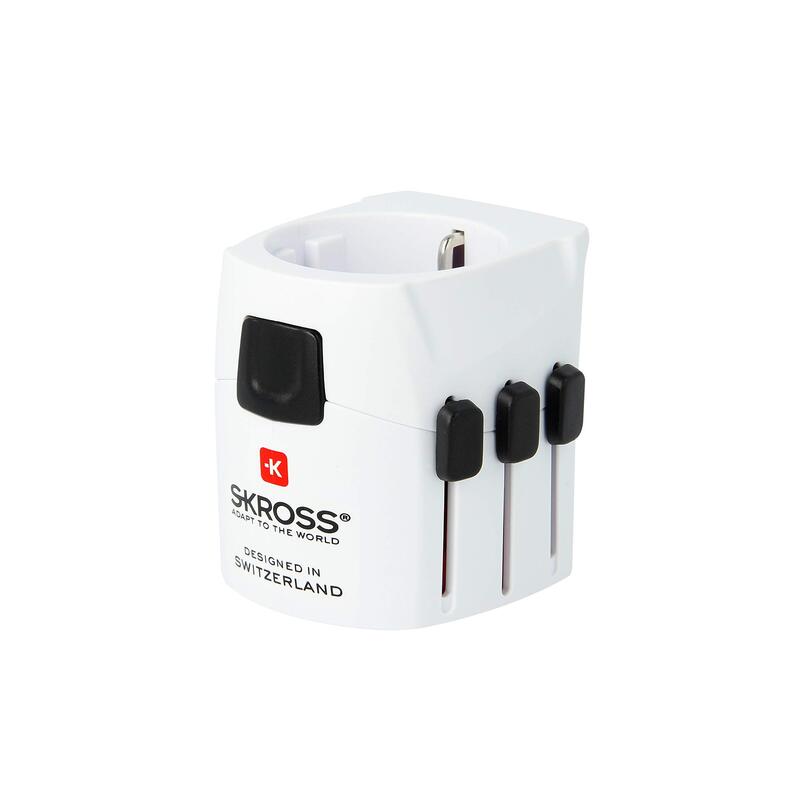 Skross World Travel Adaptador With Ground Plugs No Ch & It