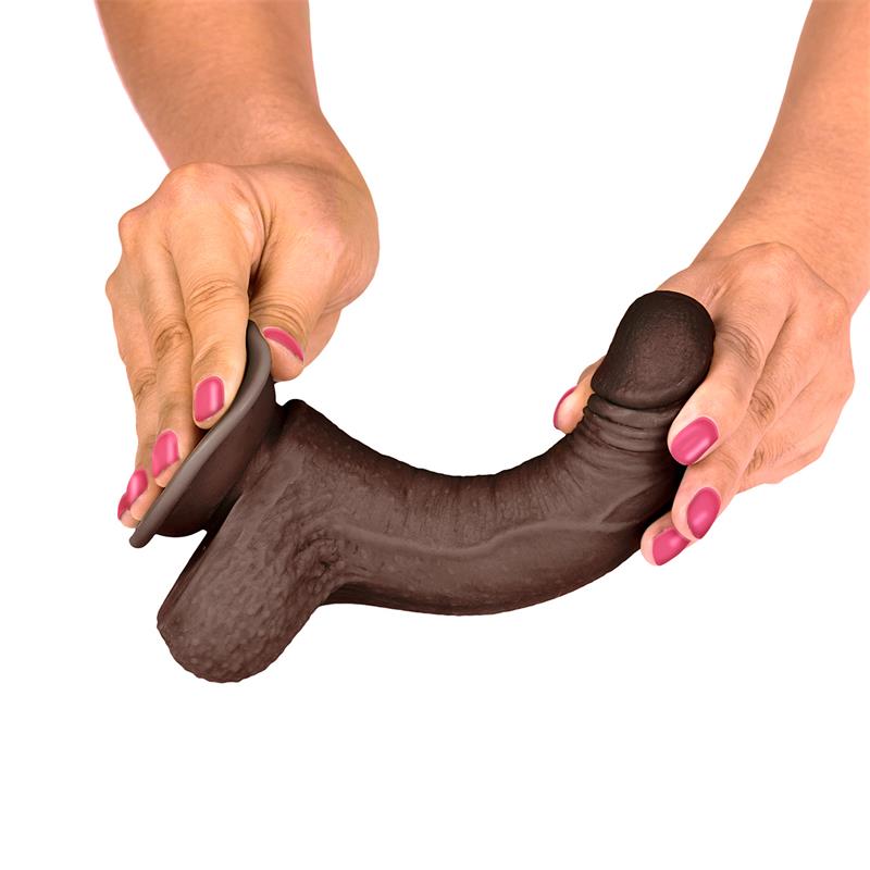 Slidy Dildo Realista Dual Layer Retráctil Y Orientable 7
