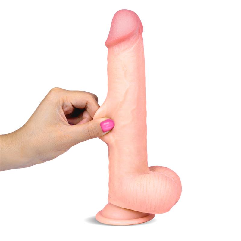 Slidy Dildo Realista Dual Layer Retráctil Y Orientable 9