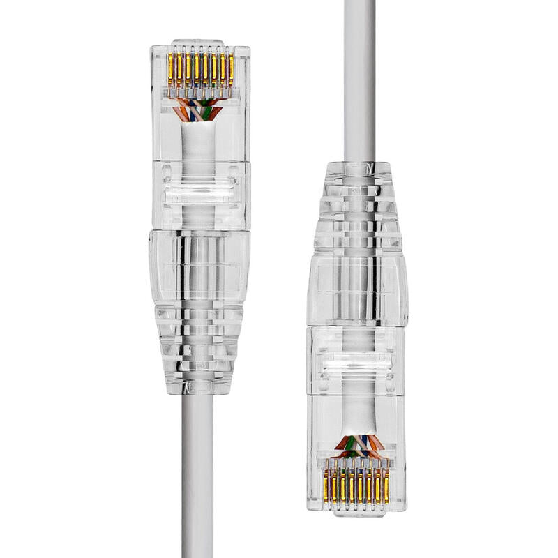 Slim Cat6a Utp Ethernet Cable  Grey 12.5m