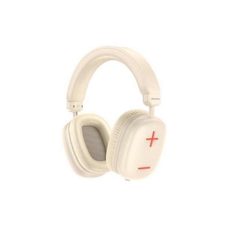 Sluchawki Bluetooth Nauszne At6 Bezowe