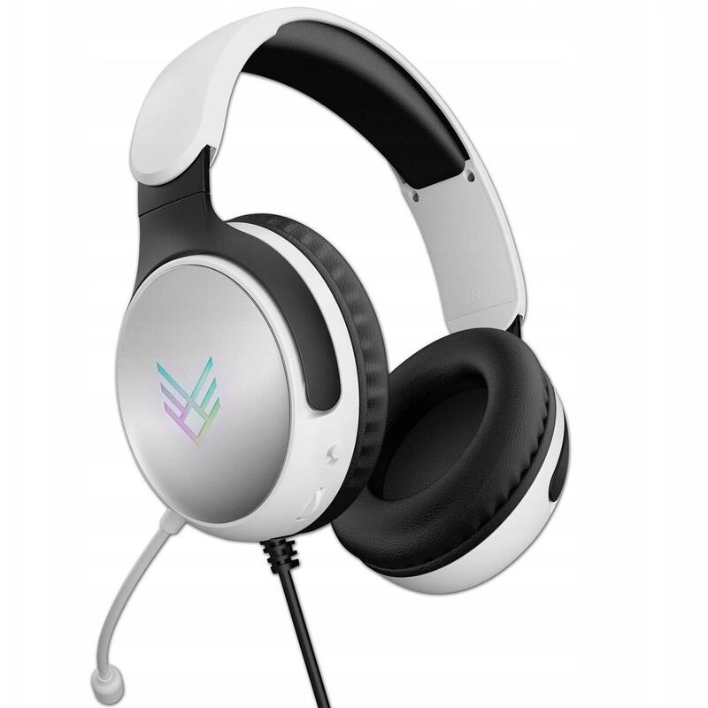 Sluchawki Gamingowe Light-Up Gaming Biale