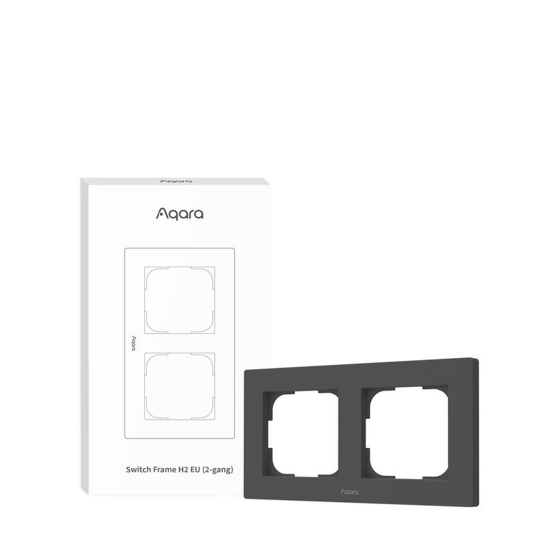 Smart Switch Frame H2 (2-Gang)/Gray Fe-X01d-G Aqara