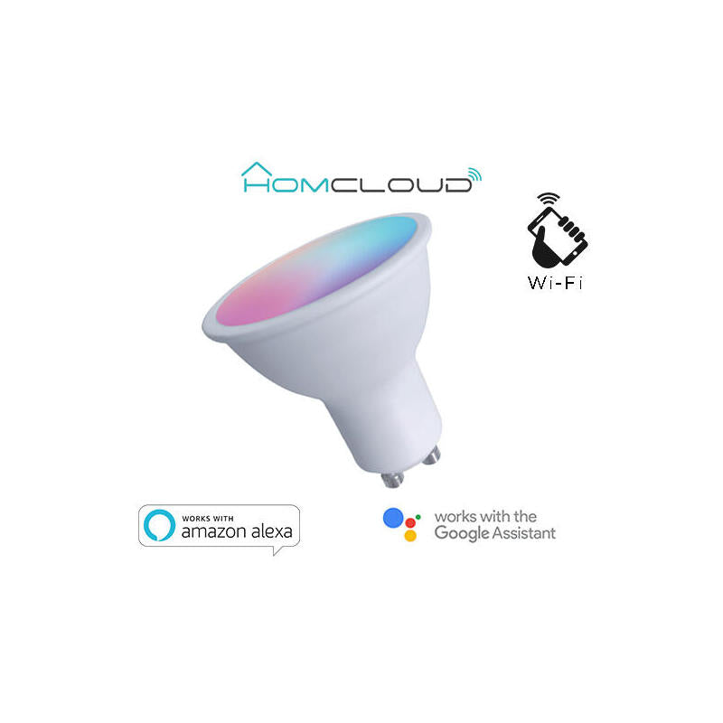 Smart Wi-Fi Rgb+Warm White Dimmable Spotlight Gu10