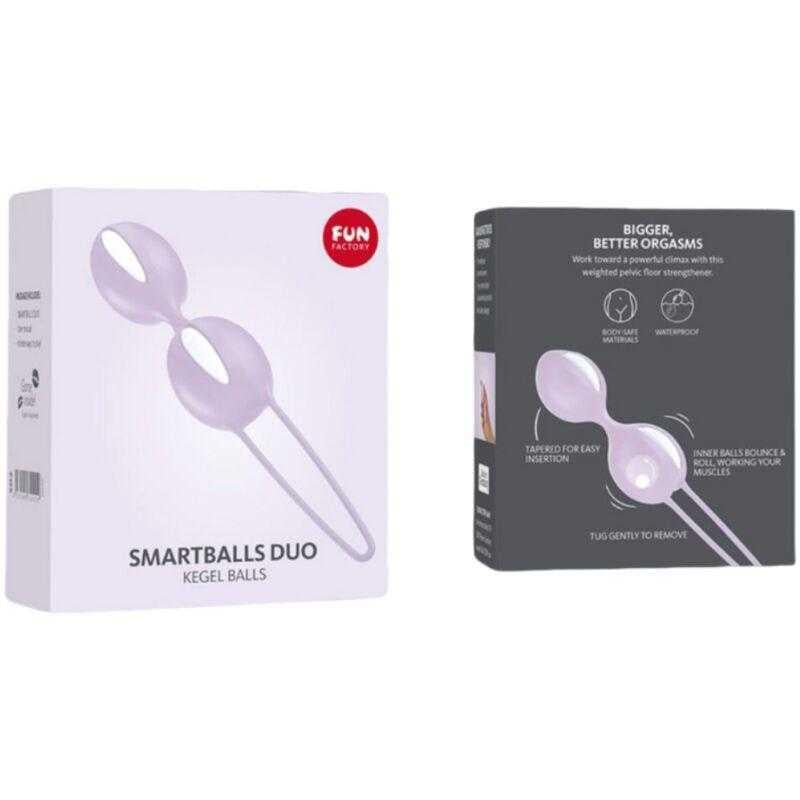 Fun Factory - Smartballs Duo Bolas Pelvicas Blanco / Lila Pastel
