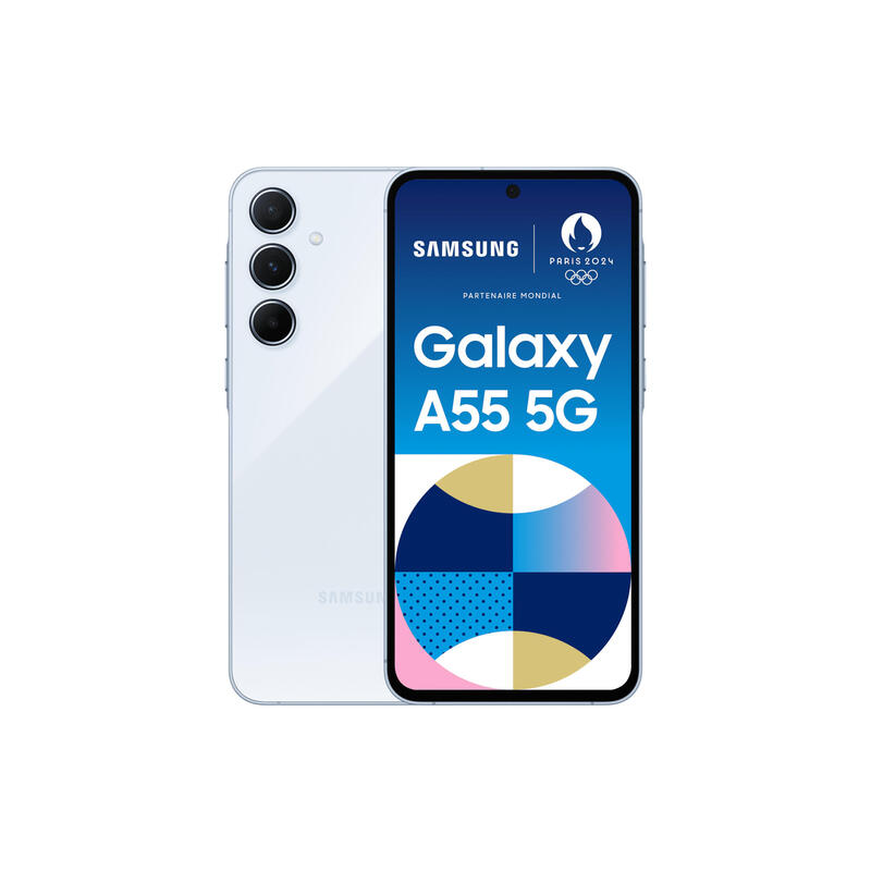 Smartphone Samsung Galaxy A55 5g Awesome Iceblue 8+128gb 6.6" Amoled 120hz Full Hd