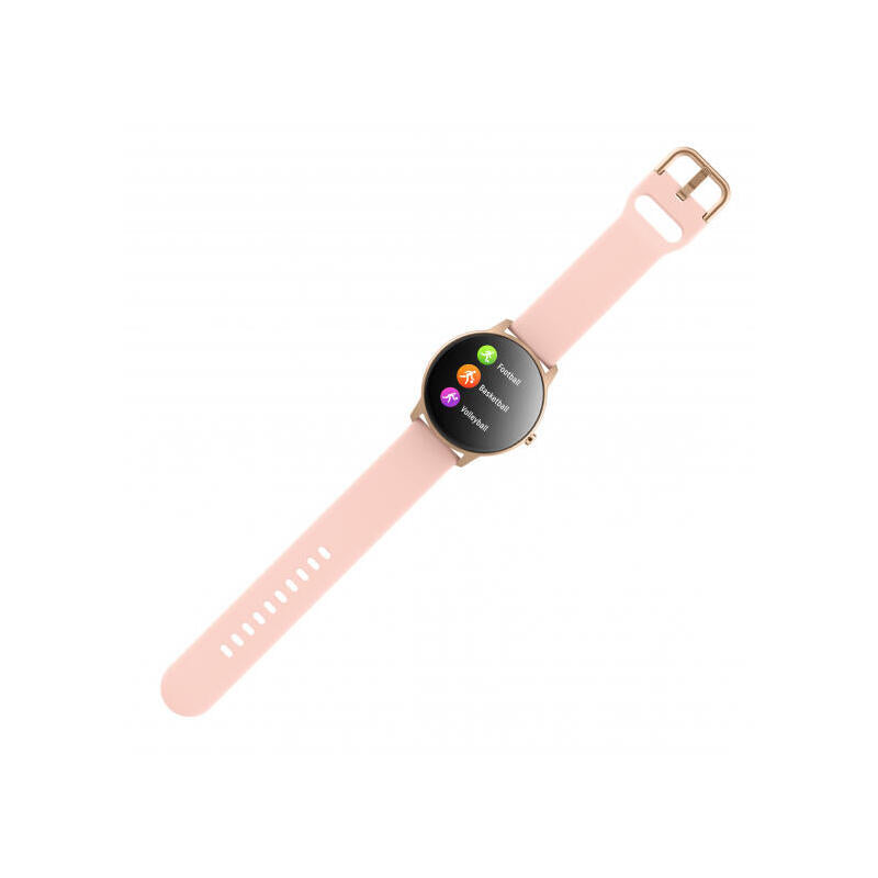 Smartwatch Forever Forevive 2 Slim Sb-325 Notificaciones Frecuencia Cardíaca Rosa Oro