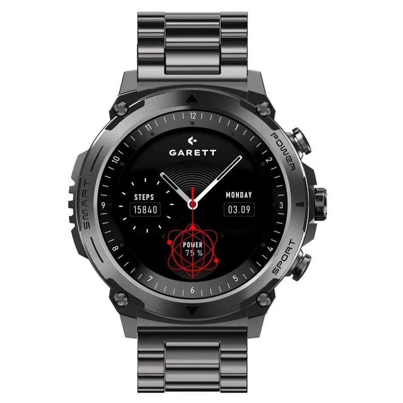 Smartwatch Garett Atom Negro Acero
