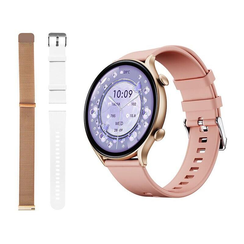 Smartwatch X19 Bluetooth Rosaowy