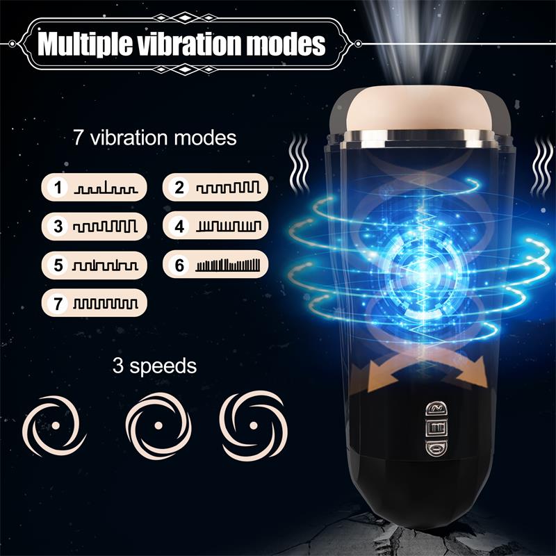 Snow Masturbador Manual Automático Vibración Y Succión