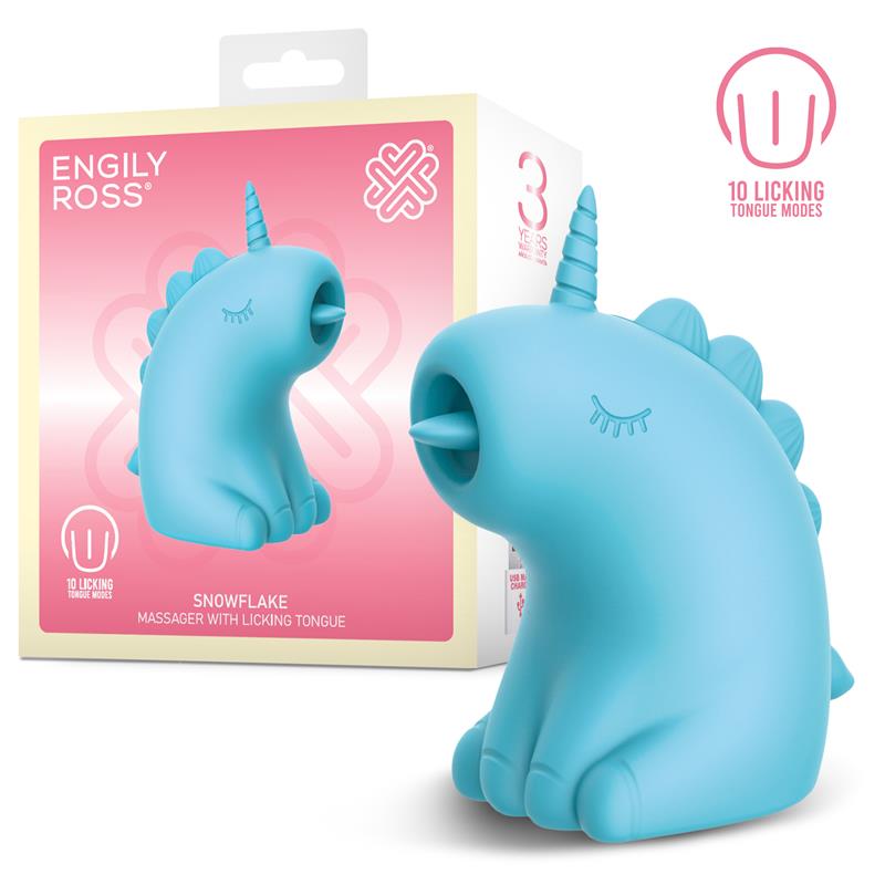 Snowflake Estimulador Con Lengua Licking - Lameteo