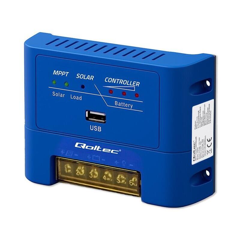Solarny Regulador De Carga Mppt 15a Para Alimentación Receptores Dc Y Carga Baterías 12v/24v Agm