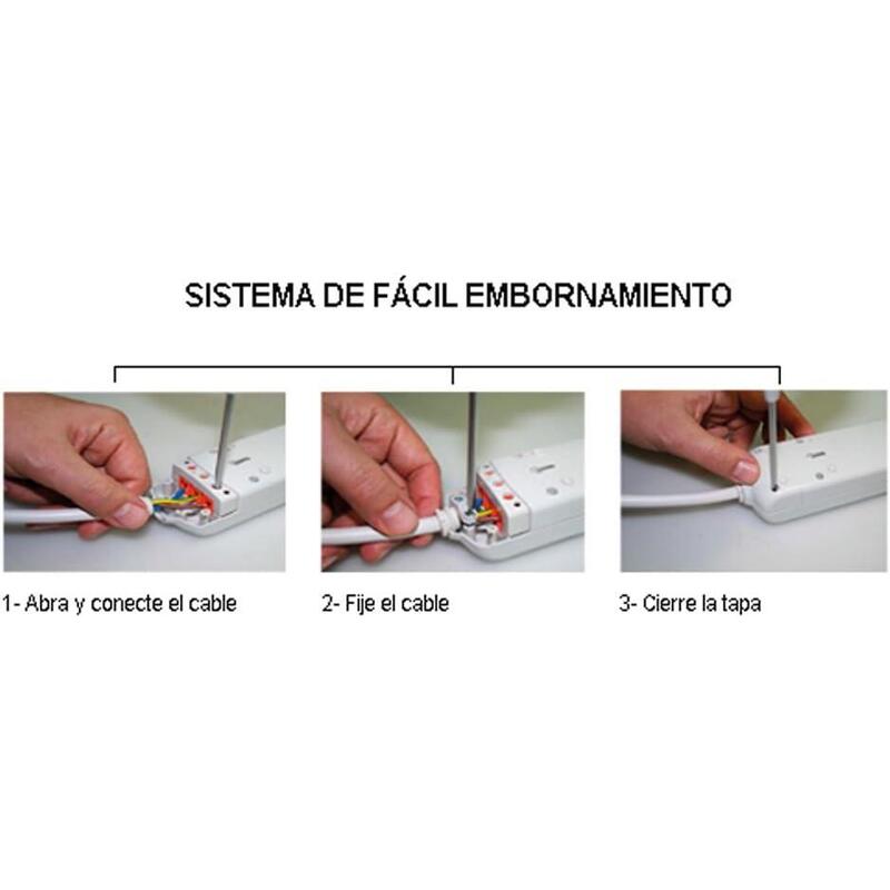 Solera 8002 - Regleta/Base Múltiple Sin Cable De 2 Enchufes, Blanco
