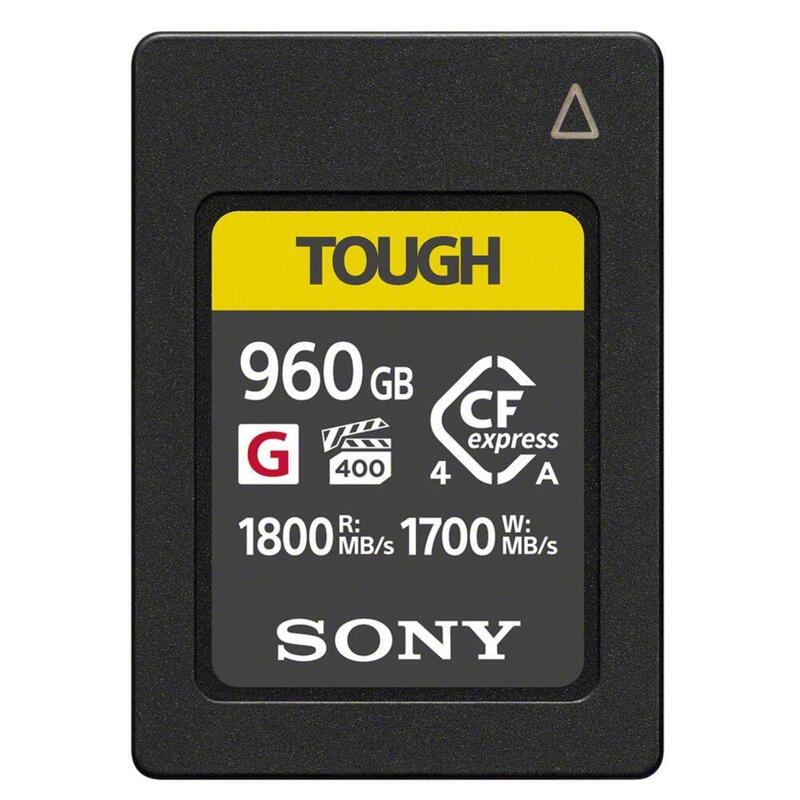 Sony Cfexpress Type A      960gb Tough  R/W 1800/1700mbs Ceag960t