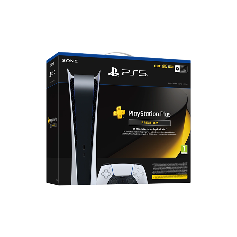 Sony Playstation 5 Slim Digital Edition 825gb + Playstation Premium 24 Months - White