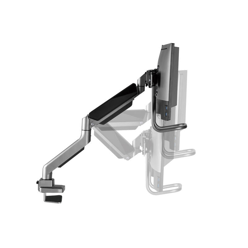 Soporte De Mesa Equip 650161 Para 2 Monitores De 17-32 Max. 9kg Por Pantalla Max.Vesa 100x100 Resorte De Gas Mango De Agarre