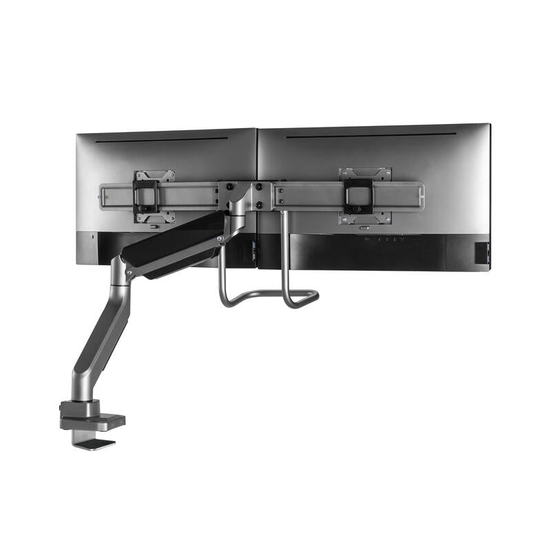 Soporte De Mesa Equip 650161 Para 2 Monitores De 17-32 Max. 9kg Por Pantalla Max.Vesa 100x100 Resorte De Gas Mango De Agarre