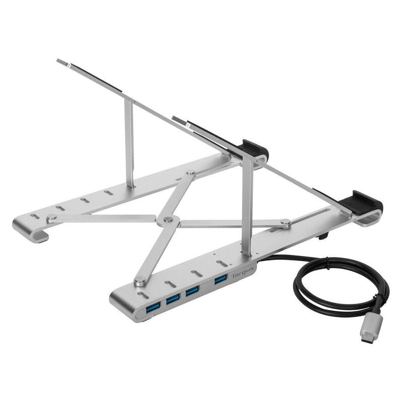 Soporte Para Portatil Targus Con Hub Integrado 4x Usb- A Plata