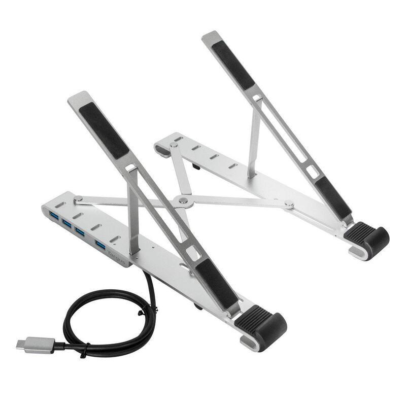 Soporte Para Portatil Targus Con Hub Integrado 4x Usb- A Plata