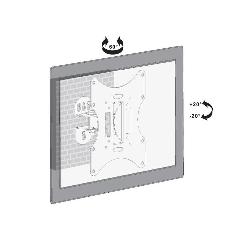 Soporte Para Televisor O Monitor 23-42" 30kg Universal Mc-501a B Max Vesa 200 Negro