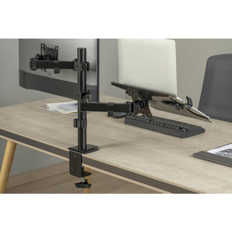 Soporte Universal Para Monitor Digitus Con Soporte Para Portátil