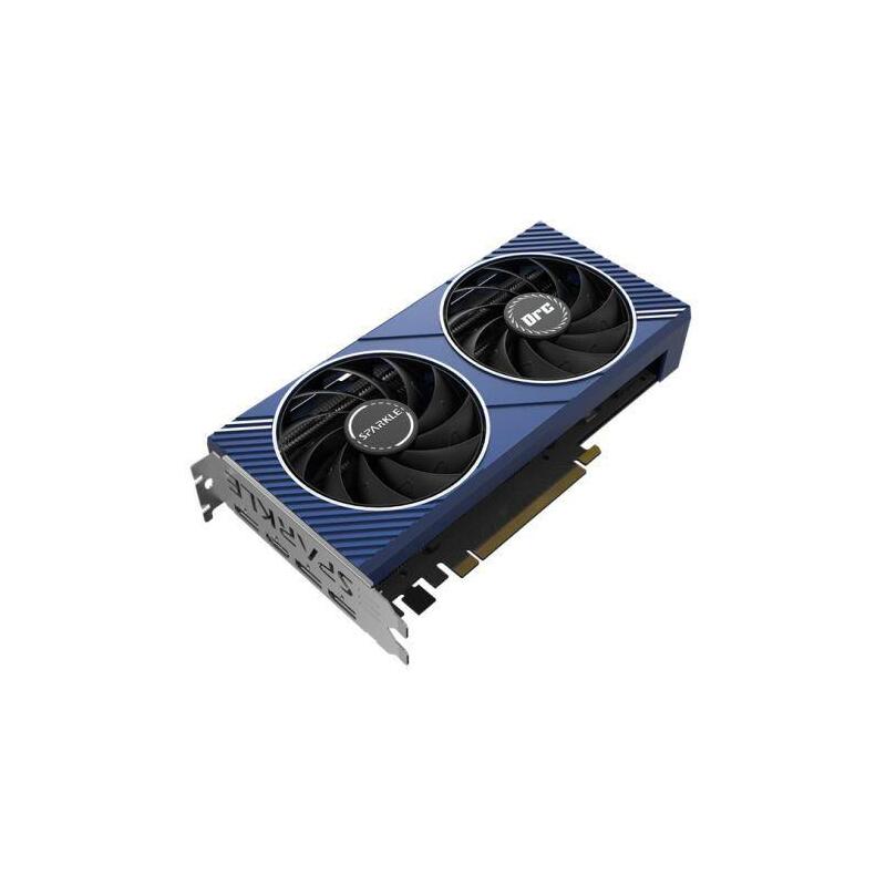 Sparkle Intel Arc A750 Orc Oc 8gb Ddr6 Pcie4 Hdmi 3 Dp 2200mhz Clock 0db Cooling Led Temperature Display Overclocked