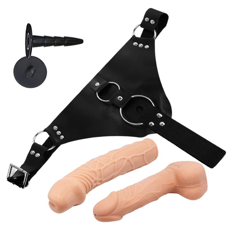 Sparo Arnés Con 2 Dildos Realistas Desmontables