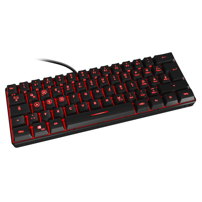 Speedlink Gaming Tastatur Letos Rgb. 60% Keyboard. Schwarz Retail