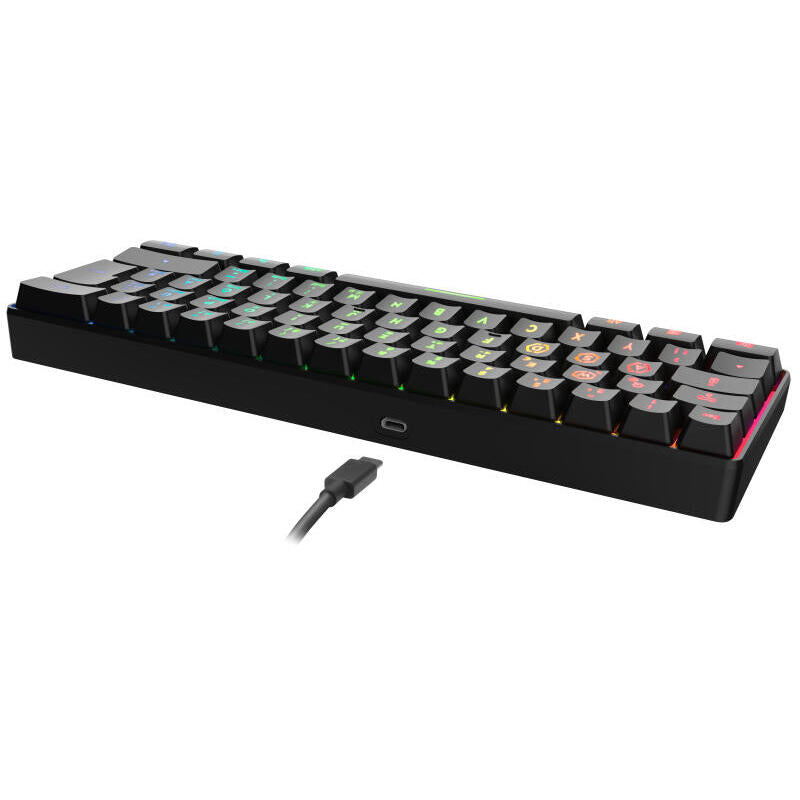 Speedlink Gaming Tastatur Letos Rgb. 60% Keyboard. Schwarz Retail