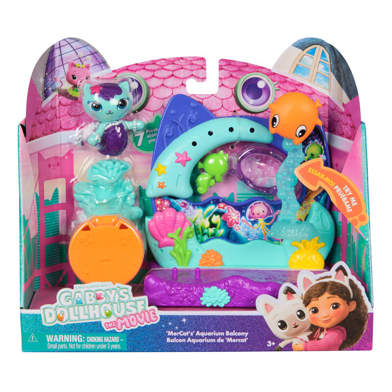 Spinmaster Gabby'S Dollhouse: Der Film - Balkon-Spielset Merkätzchens Aquarium 6074163